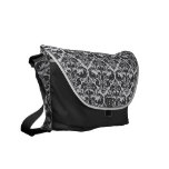 Black & White Dasmask Pattern Messenget Bag messenger bags