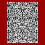Black & White Filigree Postcard postcards