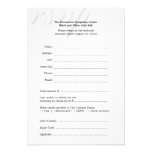 Black & white gala ball corporate RSVP response Personalised Invitations