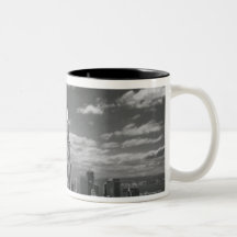 Black & White landscape of New York City skyline Mug
