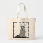 Black & White Llama Art Bag