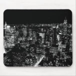 Black & White New York City Night Mousepad