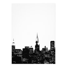 Black & White New York Invitation
