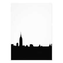 Black & White New York Silhouette Invitation