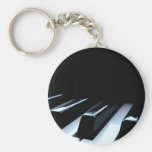 Black & White Piano Keys Key Chains