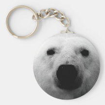 Black & White Polar Bear Key Chains