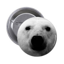 Black & White Polar Bear Pins