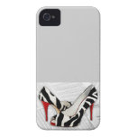 Black & White & Red All Over iPhone 4 Cover