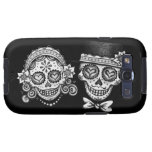 Black & White Sugar Skulls Samsung Galaxy S3 Vibe Samsung Galaxy SIII Cover