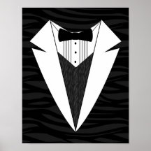 Black/White Tuxedo Posters