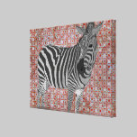 Black & White Twinkle Zebra  Art Canvas canvas prints