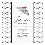 Black & White Umbrella Bridal Shower Invitation