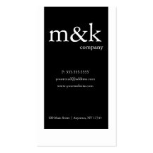 Black & White Vertical Company or Personal Business Card Templates