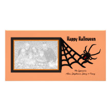 Black Widow Spider Halloween Photo Cards