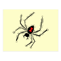 Black Widow Spider Postcard