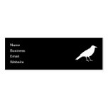 Black with a White Crow. Business Card Template