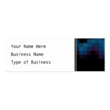 Black with Dark Blue and Purple Squares in a Wave. Business Card Template