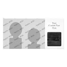 Black Wood Image. Personalized Photo Card