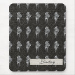 Black Zebra Pattern Personalised  Mousepad