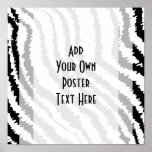 Black Zebra Print Pattern.