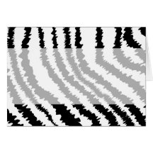 Black Zebra Print Pattern. Cards
