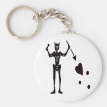 Blackbeard-Black Keychain