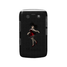BlackBerry Bold Cute Little Goth Girl Dancing Case-Mate Blackberry Case