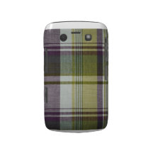 Blackberry Bold Purple & Yellow Plaid Blackberry Bold Case