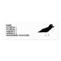 Blackbird Skinny Business Card (White)