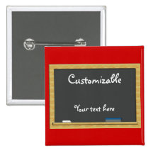 Blackboard Greeting - Customisable Pins