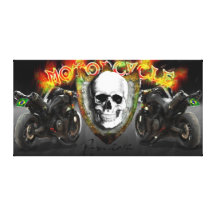 BLACKBULL MOTORCYCLE IMPRESSÃO DE CANVAS ESTICADAS
