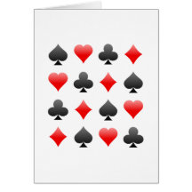 Blackjack / Poker Card Suits: Vector Art: