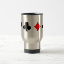 Blackjack / Poker Card Suits: Vector Art: Mug