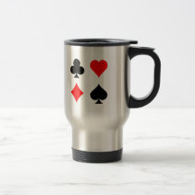 Blackjack / Poker Card Suits: Vector Art: Mug