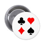 Blackjack / Poker Card Suits: Vector Art: Pin