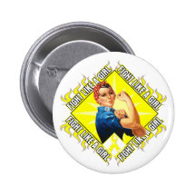 Bladder Cancer Fight Rosie The Riveter Pinback Button