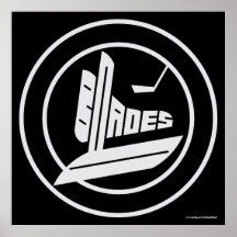 Blades Hockey Poster