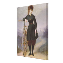 Blanche d'Antigny  and her Velocipede Canvas Prints