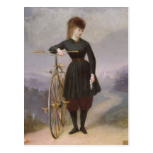 Blanche d'Antigny  and her Velocipede Postcards