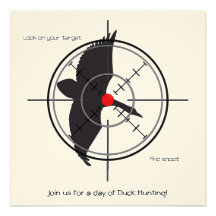 Blank Duck Hunting Invitations (add your texts)