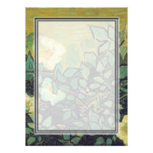 Blank invitation, Van Gogh Wild Roses
