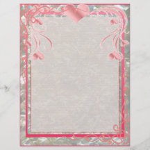 Blank Pearl Essence Paper Colour Rose Flyer