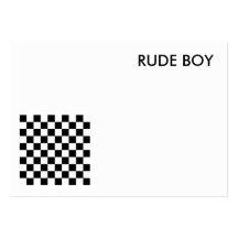 blank rude boy card business card templates