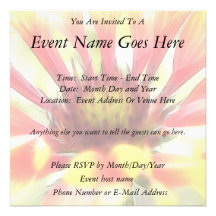 Blanket Flower Blossom Custom Invite