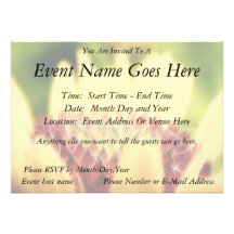 Blanket Flower Bud Personalized Invites