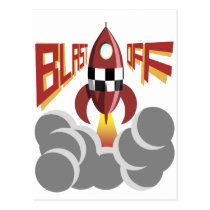 Blast Off postcards