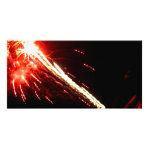 Blasted Lights Personalized Photo Card