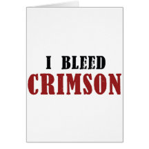 BleedCrimson Greeting Card