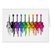 Bleeding Guitars Card