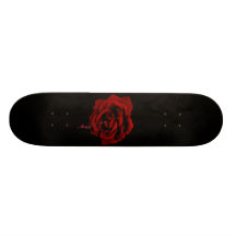 Bleeding Rose Custom Skate Board